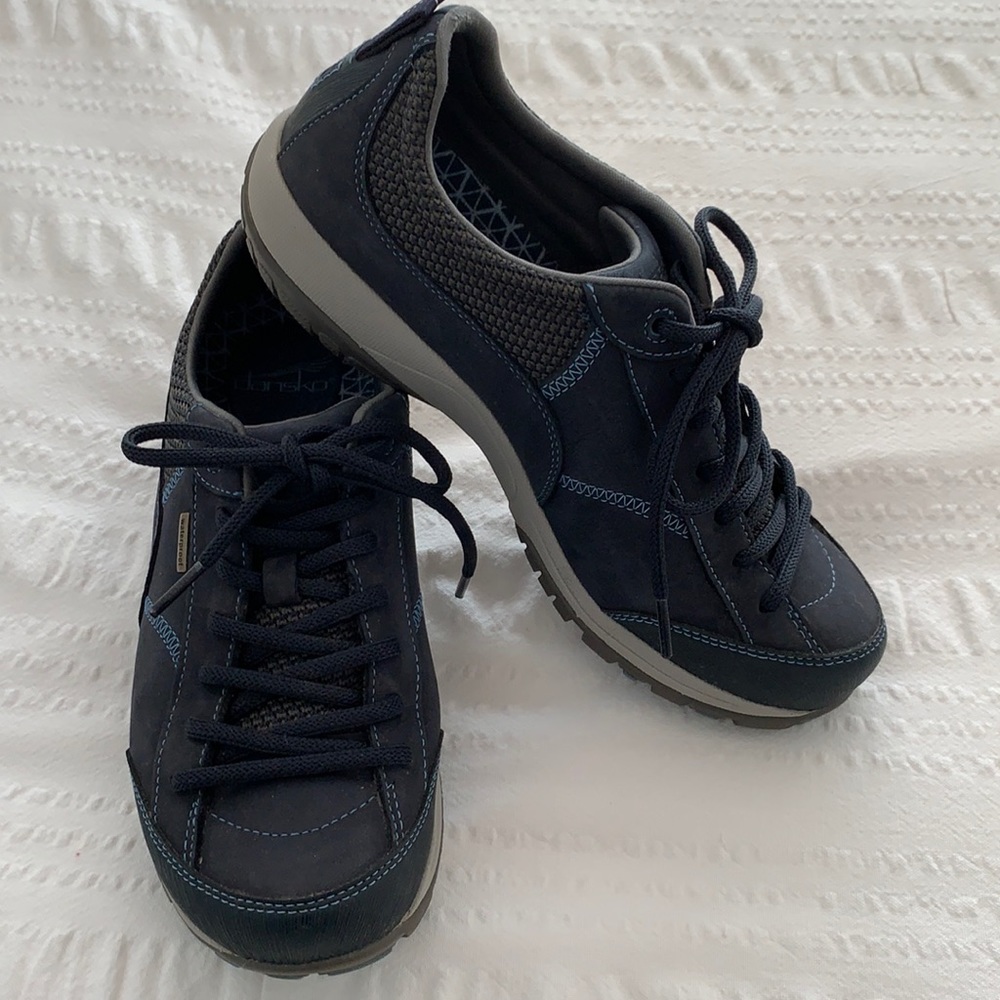 Dansko Navy Milled Nubuck Walking Shoes